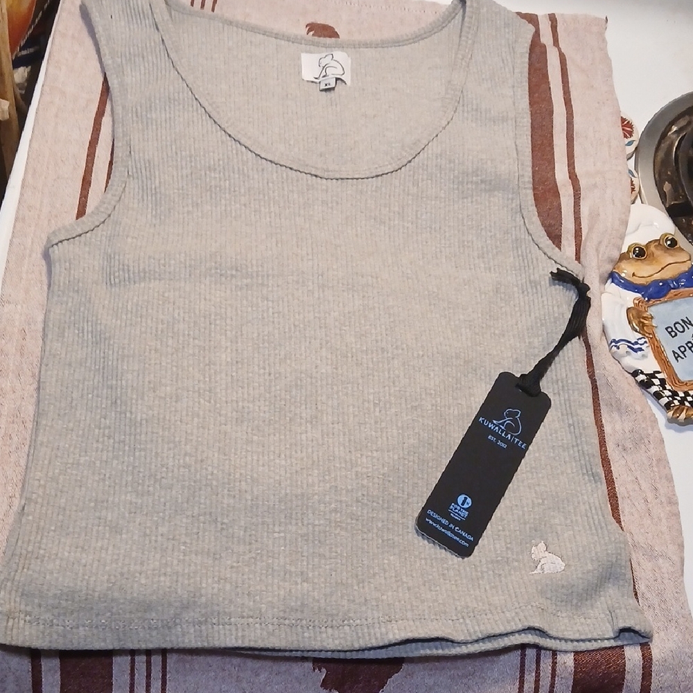 NEW "KUWALLA -TEE" Ribbed Tank Top- SizeXL